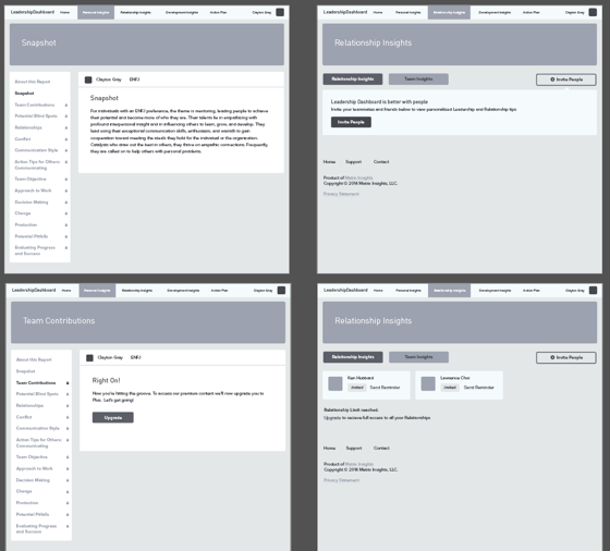 Wireframes in Illustrator